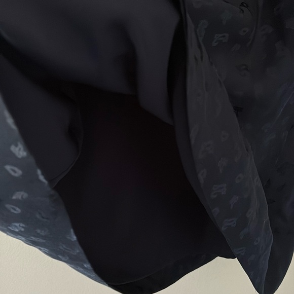 J. Crew Silk Blue Tonal Paisley Lined 3/4 Sleeve Shift Keyhole Dress Size 6 - Picture 7 of 12